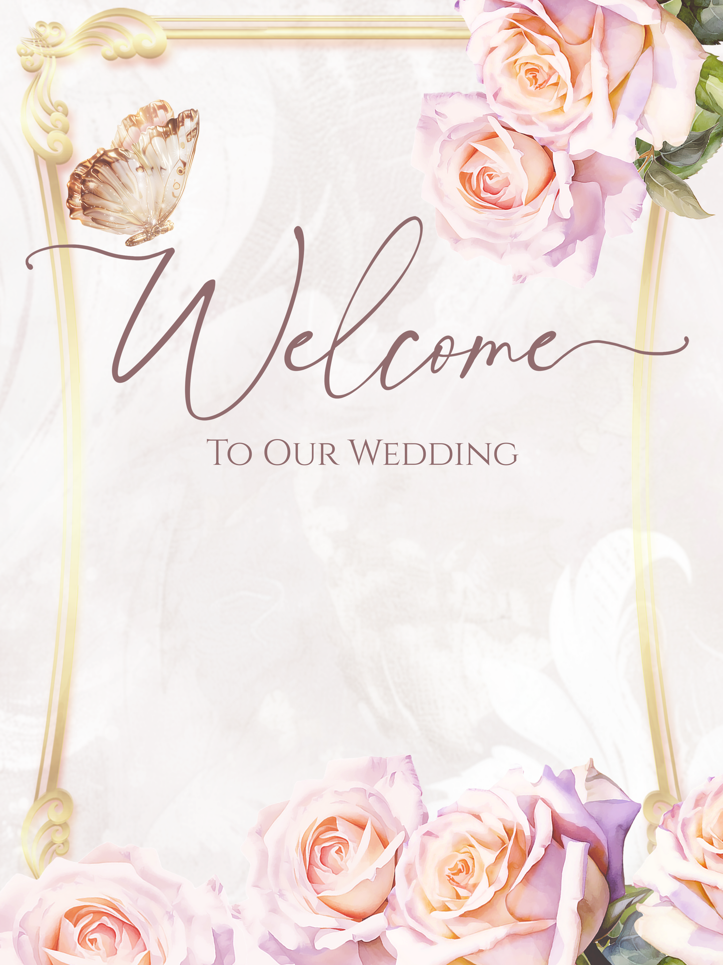 Romantic Garden Wedding Printable Collection | Cake Wraps, Edible Toppers, Reception Signs, Table Cards, Favor Boxes & More