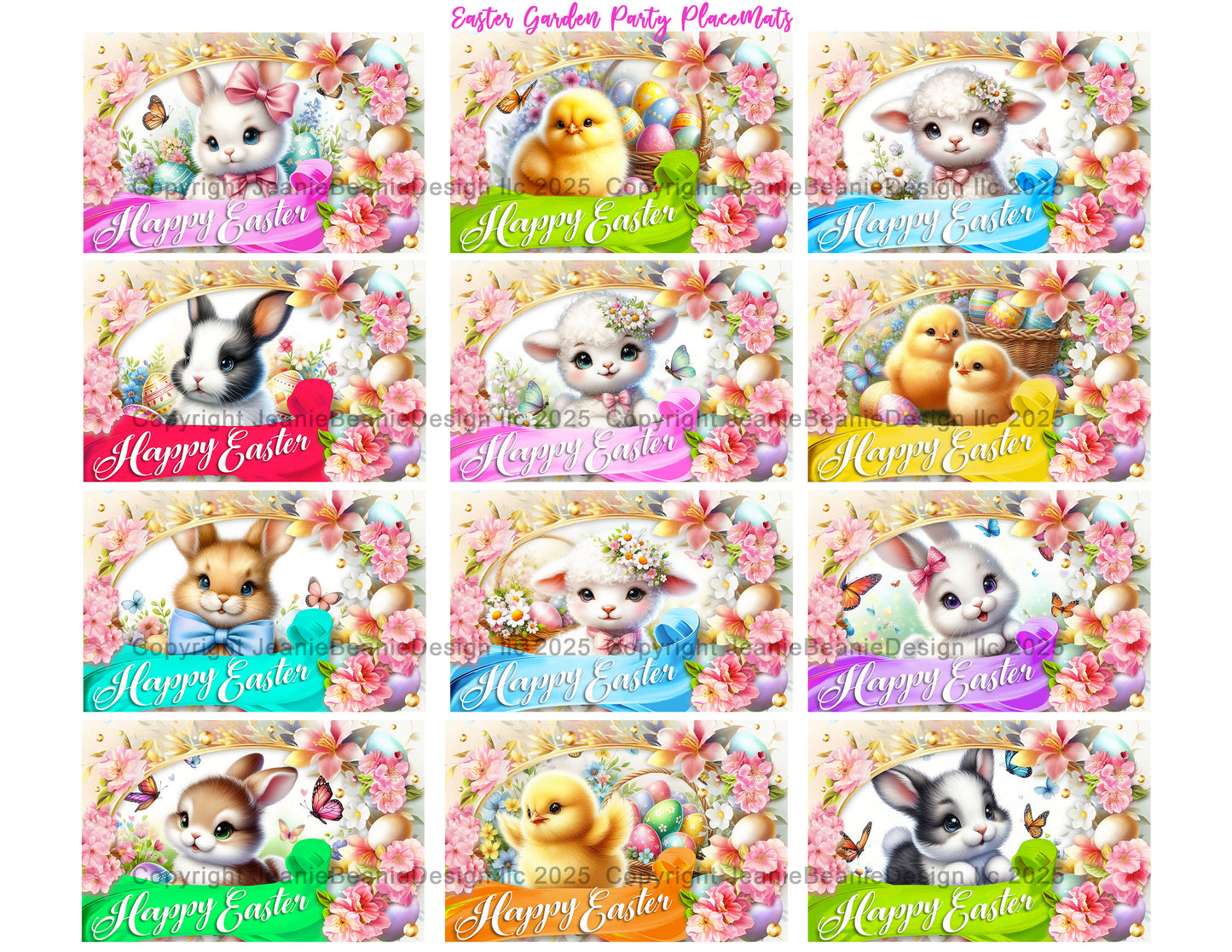 "Easter Garden Party Pack" — A Dreamy Printable Collection for Bakers, Hosts, and Magic-Makers! 🐇🌸