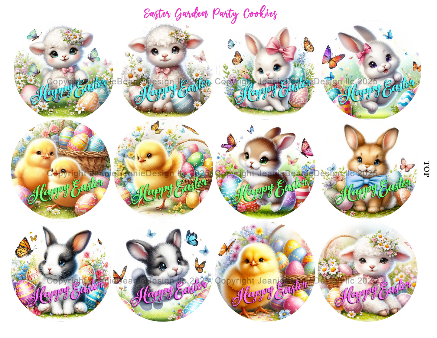 "Easter Garden Party Pack" — A Dreamy Printable Collection for Bakers, Hosts, and Magic-Makers! 🐇🌸