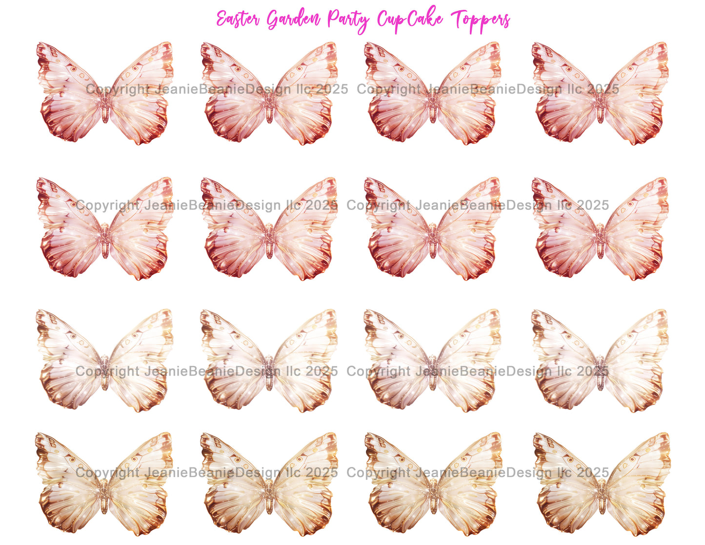 "Easter Garden Party Pack" — A Dreamy Printable Collection for Bakers, Hosts, and Magic-Makers! 🐇🌸