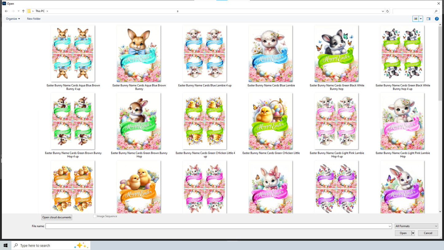 Easter Party Printables Bundle – Bunny Cupcake, Cookie Toppers, Cake Decorations, TableTop Lantern  & Spring Dessert Decor – Instant Download Easter Party Pack🐰🌸🌷