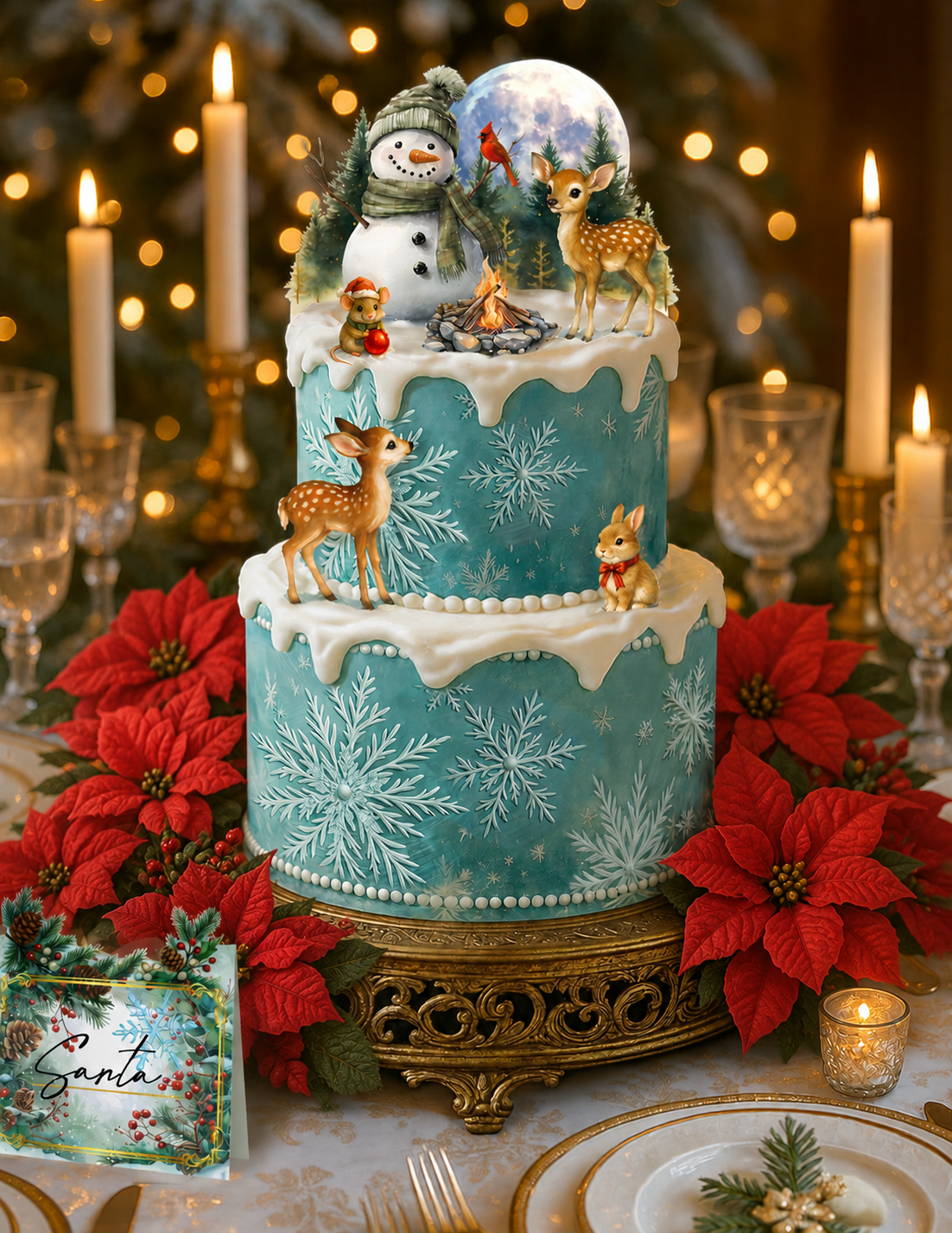 Frosty the Snowman Winter Wonderland Christmas Cake, Cookies and Cupcakes