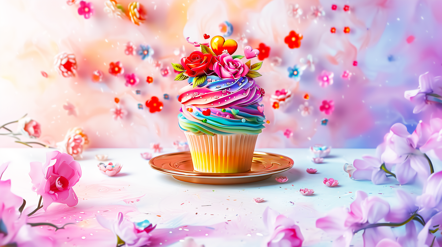 Valentine’s Cupcake Toppers -Create Magical Valentine’s Day desserts effortlessly with these whimsical, high-quality Edible Cup Cake toppers!