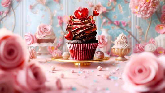 Valentine’s Cupcake Toppers -Create Magical Valentine’s Day desserts effortlessly with these whimsical, high-quality Edible Cup Cake toppers!