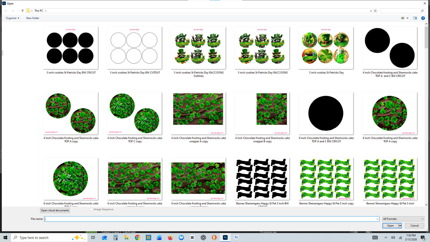 St Patrick's Day decorations file images