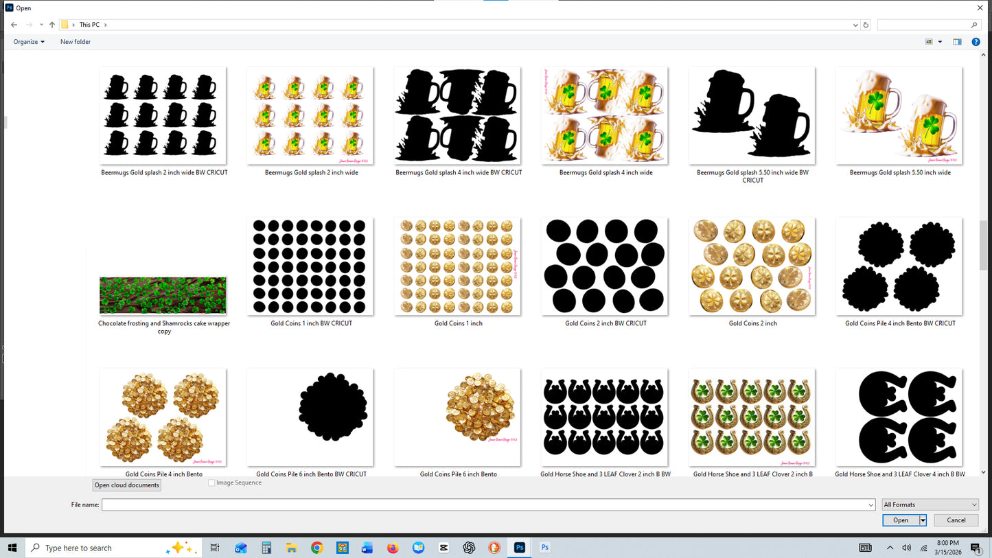 Funny St. Patrick’s Day Cupcake Toppers Printable – Drunk Raccoon Lucky Shamrock Party Decorations – Edible Image Cake Designs