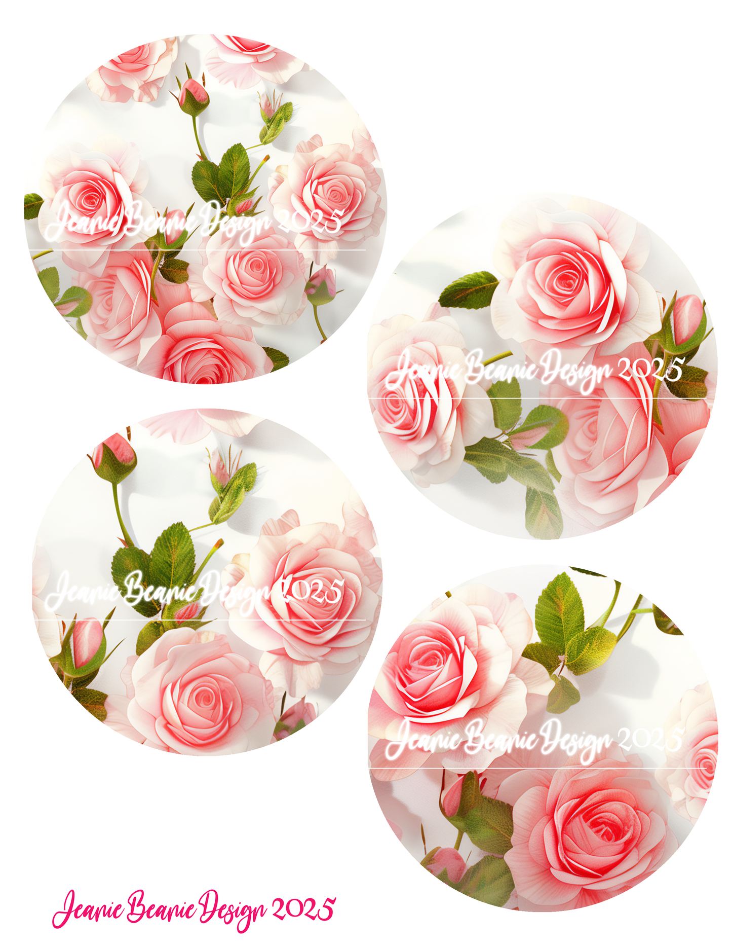 A Touch of Romance 🌸 Sweet Pink Roses Valentine's Bento Edible Cake Wrapper – Cake and Cookie Set 🌸