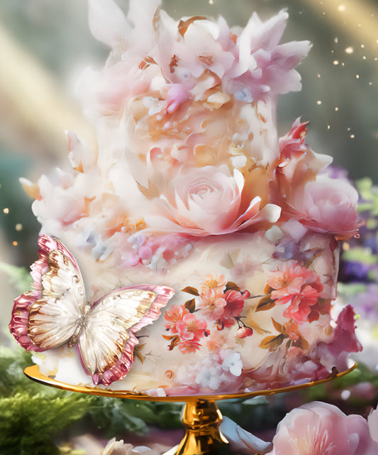 Romantic Garden Wedding Printable Collection | Cake Wraps, Edible Toppers, Reception Signs, Table Cards, Favor Boxes & More