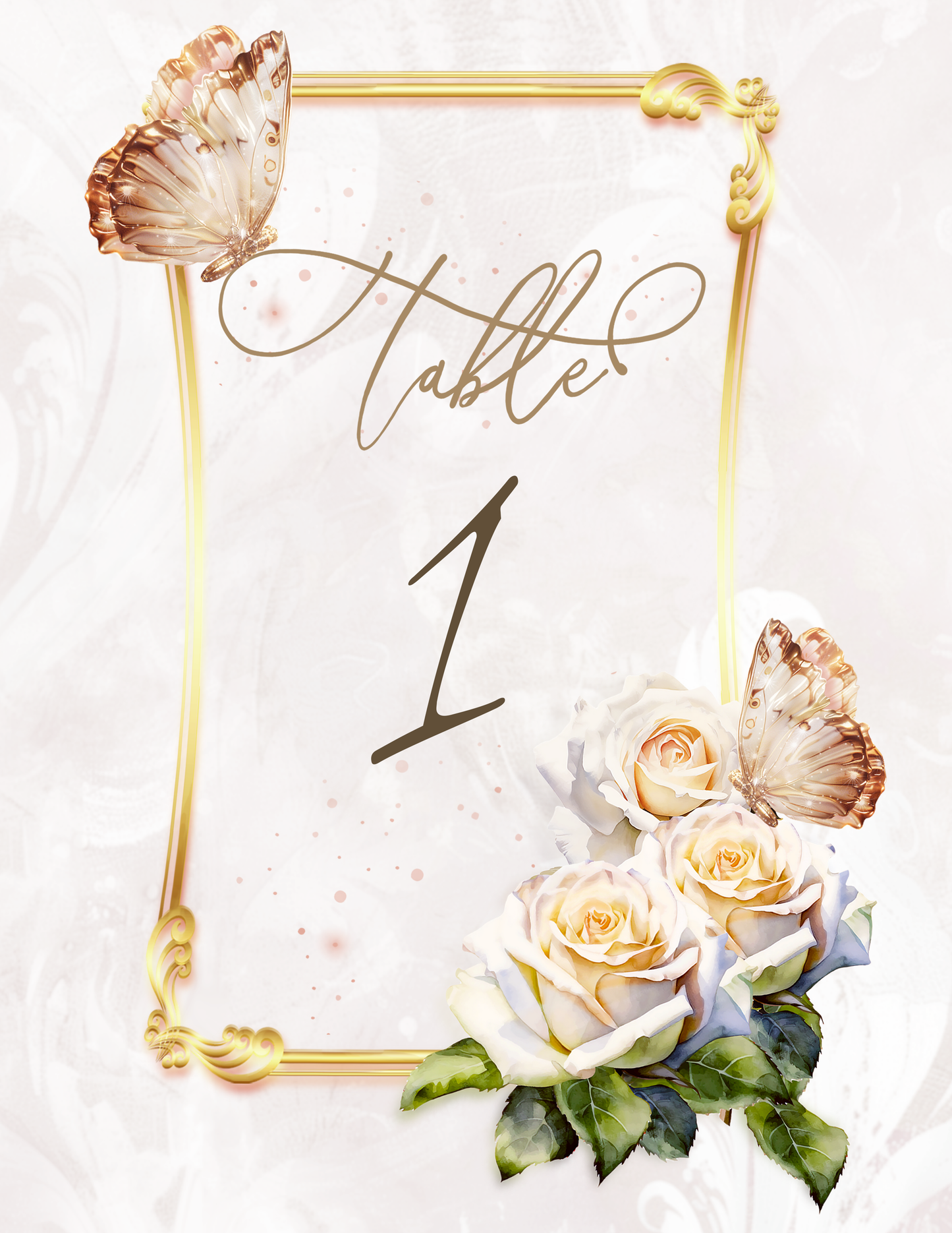 Romantic Garden Wedding Printable Collection | Cake Wraps, Edible Toppers, Reception Signs, Table Cards, Favor Boxes & More